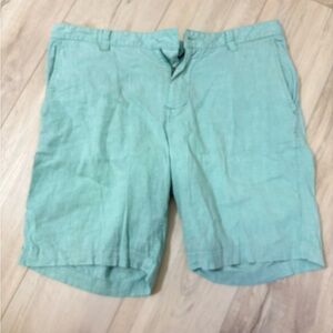 Tommy Bahama Light Green Flat Front Shorts